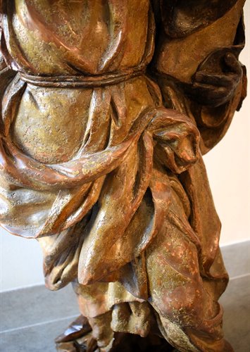 "Saint Peter" Bronze and terracotta sculpture